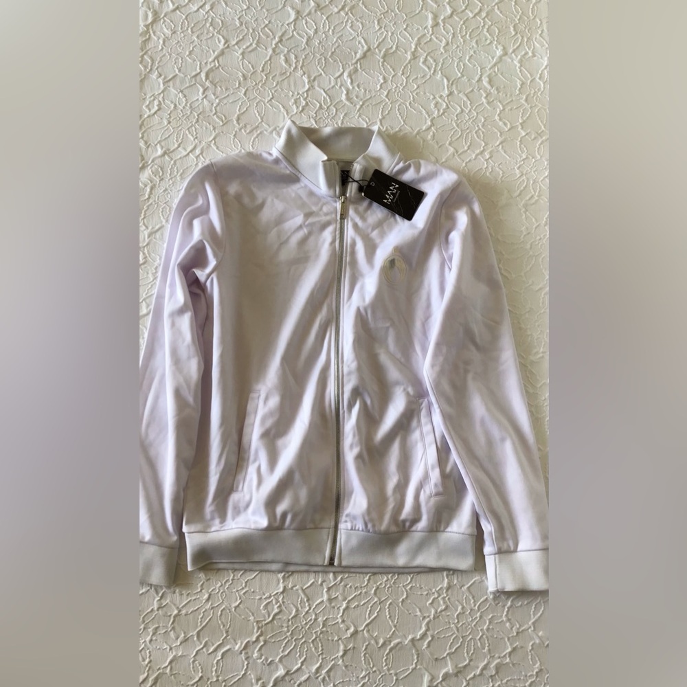 MAN Zippered sweat shirt jacket side pockets  size XL